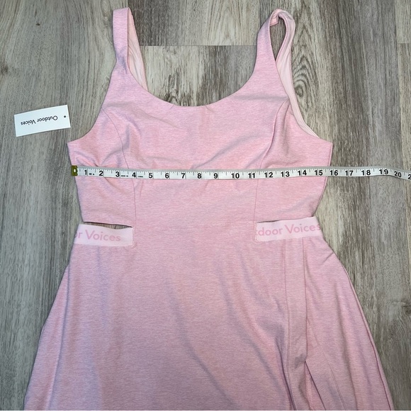Outdoor Voices Pink Sleeveless Cutout Dress Size Large - Picture 4 of 9